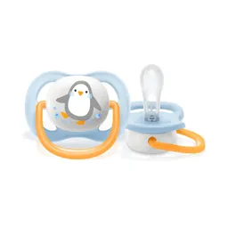 Chupeta Avent Azul Com Pinguim 0-6 Meses 1 Unidade