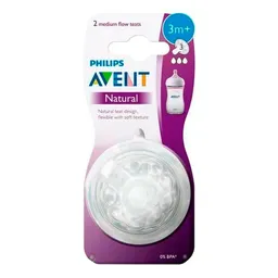 Bico Para Mamadeira Philips Avent Natural Número 3 3+M 1 Unidade