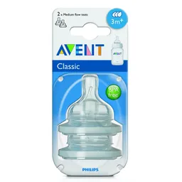 Bico Mamadeira Phillips Avent 0 a 6 Meses 2 Unidades