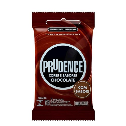 Preservativo Prudence Chocolate Com 3 Unidades