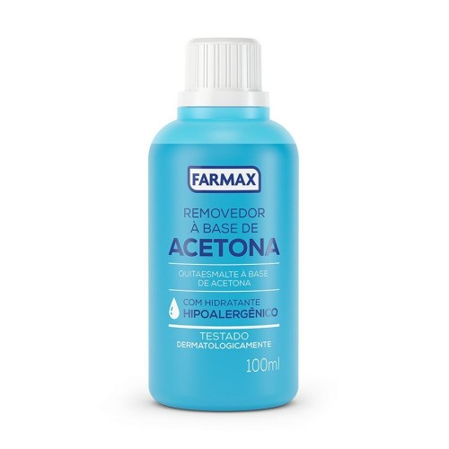 Acetona Farmax 100ml - Removedor De Esmalte
