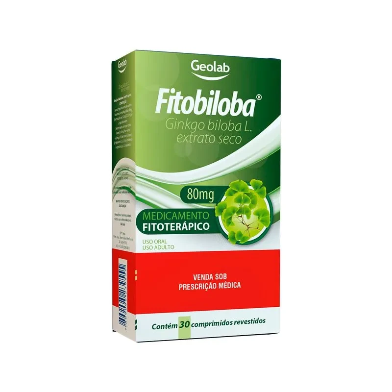 Fitobiloba 80mg 30 Comprimidos Revestidos - Geolab