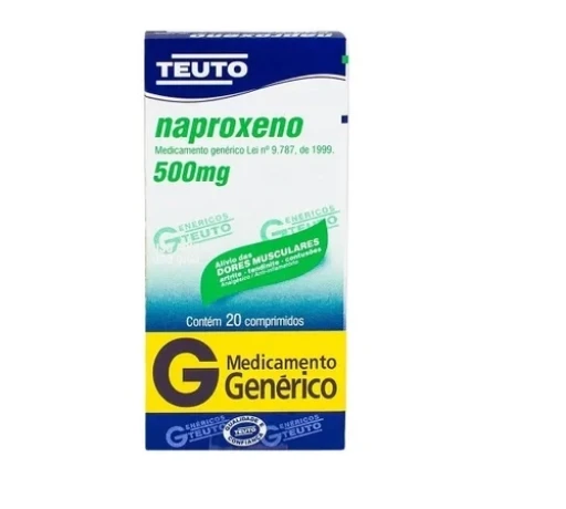 Naproxeno Sódico 500mg com 20 Comprimidos Teuto Genérico