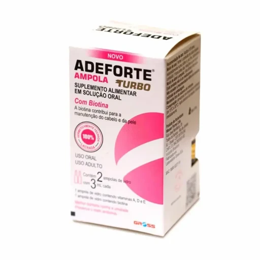 Adeforte Turbo com Biotina 2 Ampolas 3ml Gross
