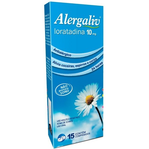 Alergaliv Loratadina 10mg Comprimidos Legrand 15 Unidades