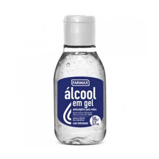 Álcool em Gel 70% Neutro Farmax 50g Higienizante para Mãos