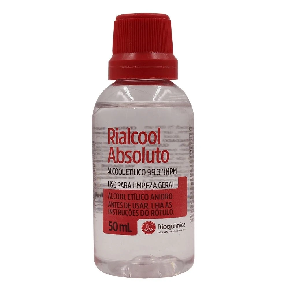 Álcool Etílico Absoluto 99,3% 50ml Rioquimica