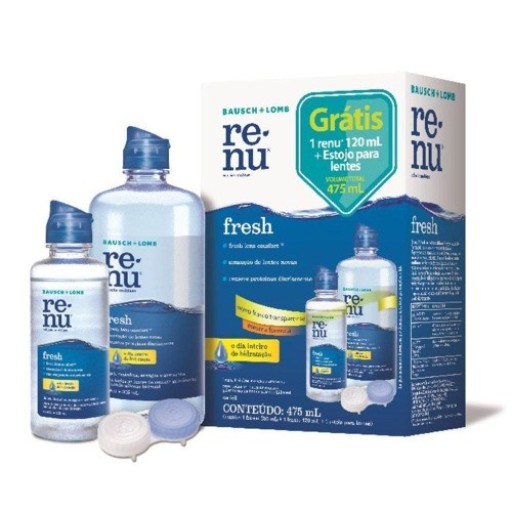 Solução para Lentes de Contato Renu Fresh 355ml Bausch Lomb
