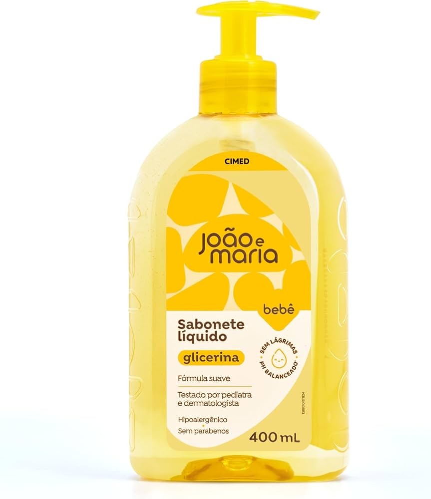 Sabonete Líquido Glicerinado Bebê João e Maria 400ml