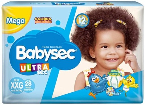 Fralda Babysec UltraSec Galinha Pintadinha XXG 28 Unidades