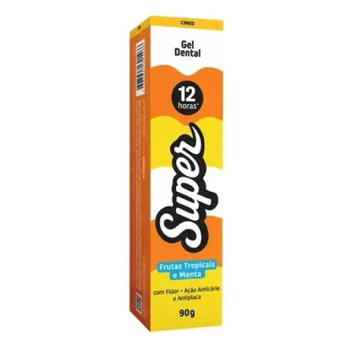 Gel Dental Super 12 Horas Frutas Tropicais 90g