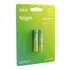 Pilha Alcalina AAA 1.5V Blister 2 Unidades Elgin