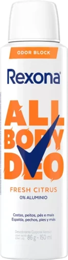 Desodorante Corporal Aerossol Rexona All Body Deo Fresh Citrus 150ml