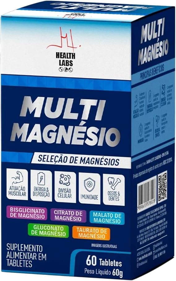 Multi Magnésio 60 Tabletes Health Labs