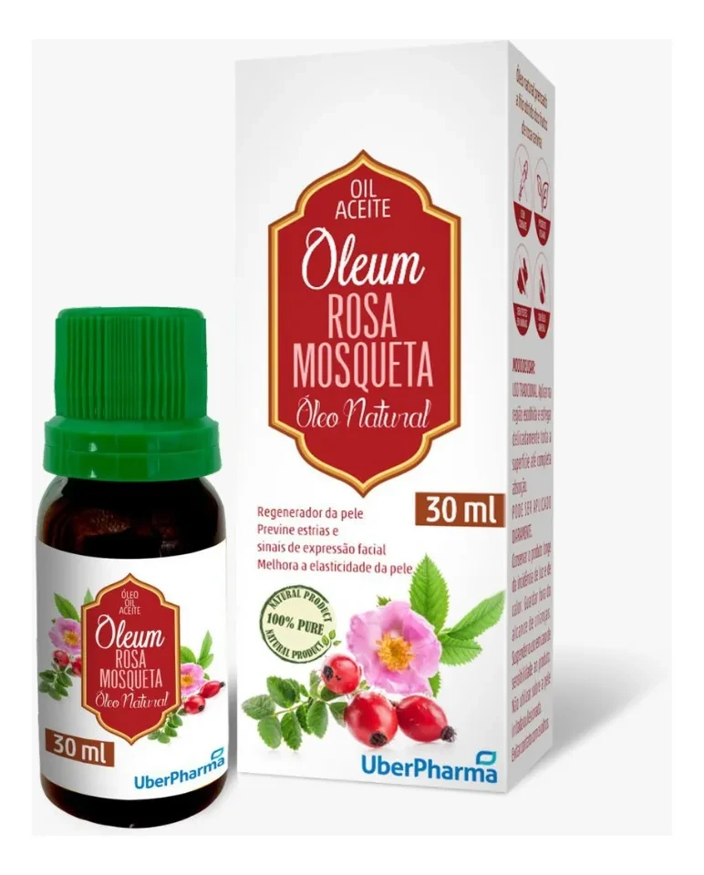 Óleo de Rosa Mosqueta Natural UberPharma 10ml