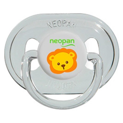 Chupeta Neopan Decorada Convencional Tamanho 2 Cristal para Bebês Acima de 6 Meses