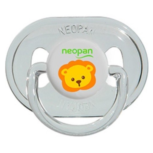 Chupeta Neopan Decorada Convencional Tamanho 2 Cristal para Bebês Acima de 6 Meses