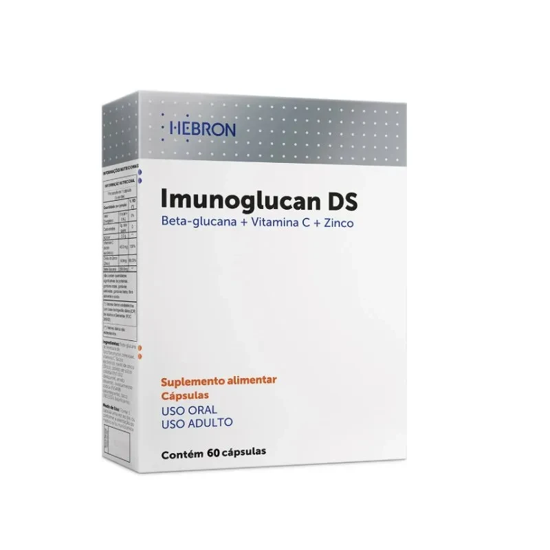 Imunoglucan DS Hebron 60 Cápsulas Suplemento Alimentar
