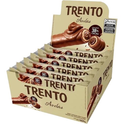 Trento Wafer Recheado Sabor Avelã 29g