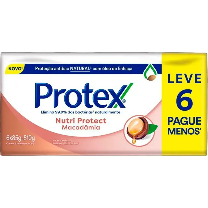 Sabonete Antibacteriano Protex Nutri Macadâmia 85g Leve 6 P5 - 1