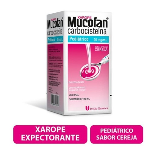 Mucofan Xarope Pediátrico 20mg/mL Sabor Cereja 100mL