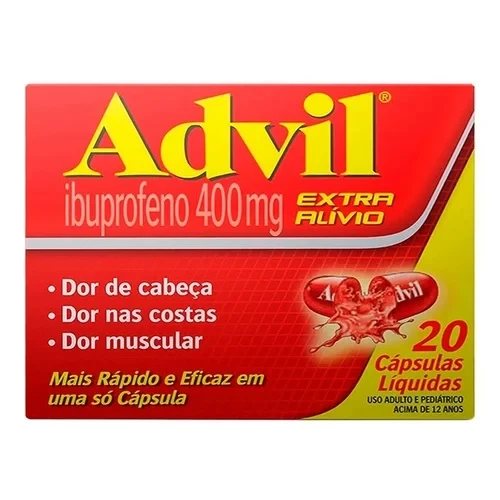 Advil 400mg 30 Cápsulas Moles