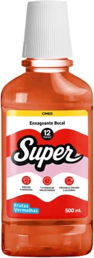Enxaguante Bucal Frutas Vermelhas E Menta Super Cimed 500ml