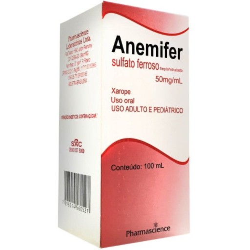 Anemifer Xarope 10mg/mL 100mL Pharmascience