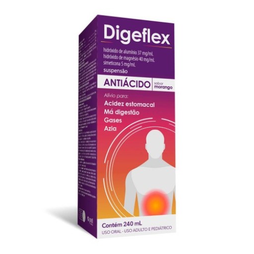 Digeflex Suspensão Oral 240ml Sabor Morango