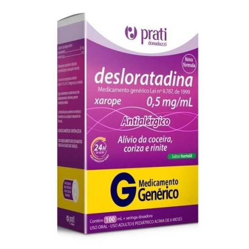 Desloratadina 0,5mg/ml Prati-Donaduzzi Xarope 100ml