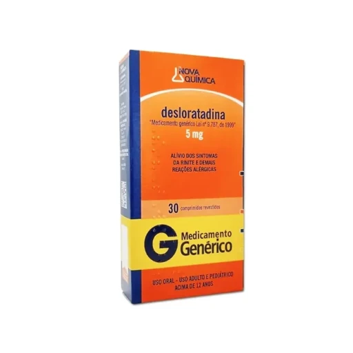 Desloratadina 5mg Genérico Nova Química 30 Comprimidos