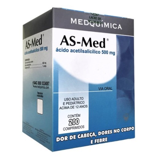 AS-Med 500mg Comprimidos 10 Unidades