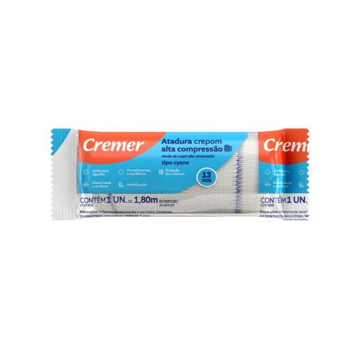 Atadura Crepe Cysne Cremer 25cm x 1,8m Unidade