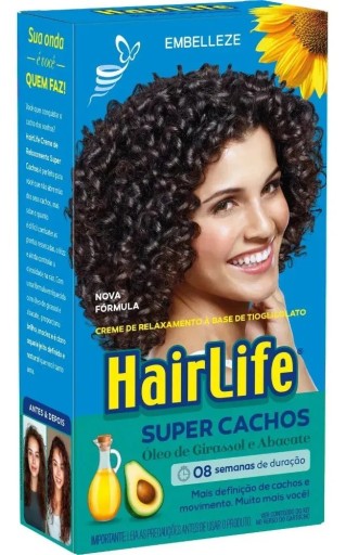 Hairlife Super Cachos Solto E Natural 180g