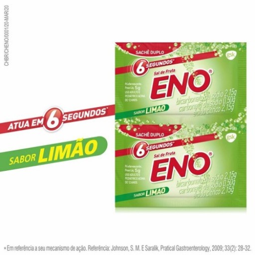 Sal de Fruta Eno Limão 5g 2 Sachês