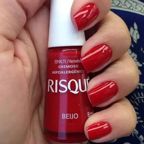 Esmalte Cremoso para Unhas 8ml Vermelho Love Risqué