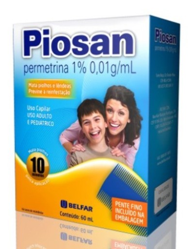 Piosan Permetrina 1% Loção 60ml Belfar