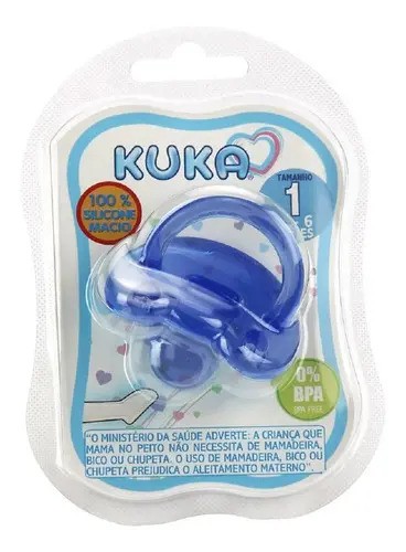 Kuka 2701 chupeta de silicone cor azul