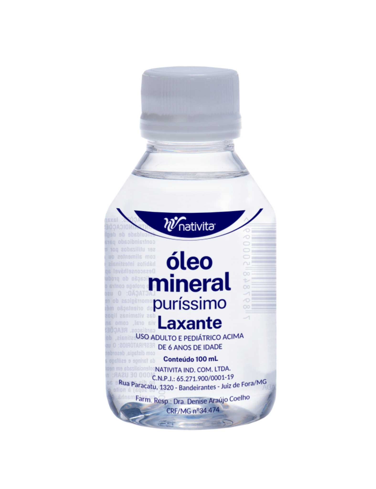 Óleo Mineral Puríssimo 100ml Nativita