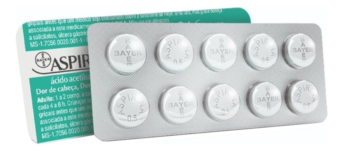 Aspirina 500mg 10 Comprimidos