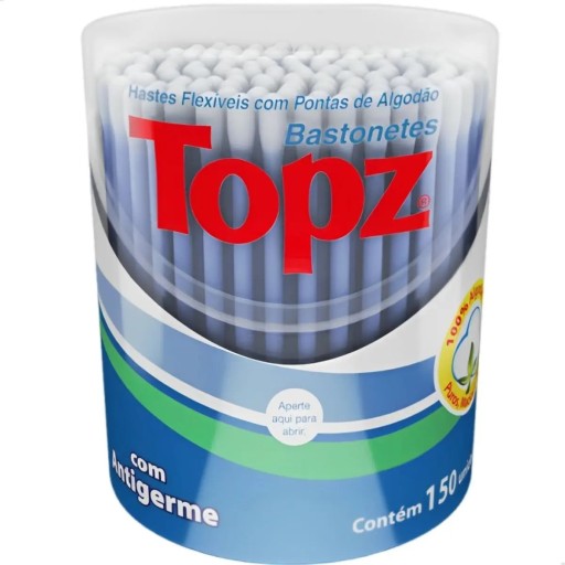 Hastes Flexíveis Topz Pote 150 Unidades