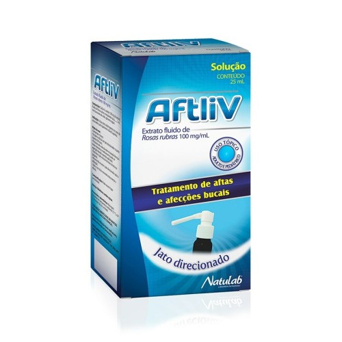 Aftliv Solução Bucal 100mg/mL 25mL Natulab