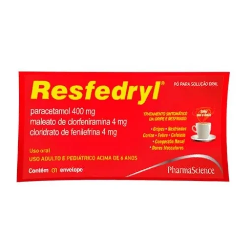 Resfedryl 400mg + 4mg + 4mg 5 Cápsulas Pharmascience