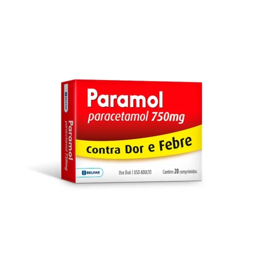 Paracetamol 750 mg - 20 comprimidos Belfar