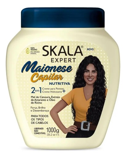 Skala Maionese Máscara Vegana Nutritiva para Cabelos 1kg