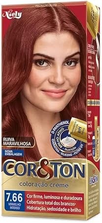 Tintura Cor E Ton Os Tipos Tom 7.66 Vermelho Intenso
