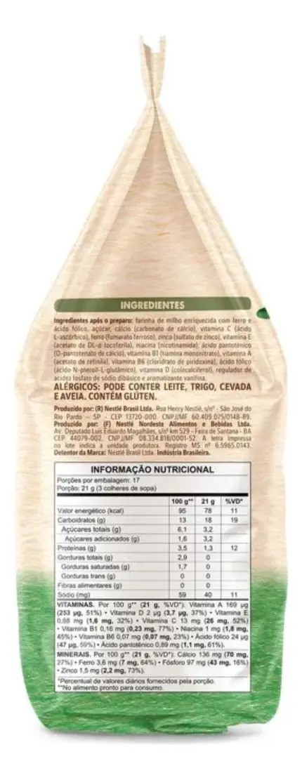 Cereal Infantil Milho 360g Mucilon