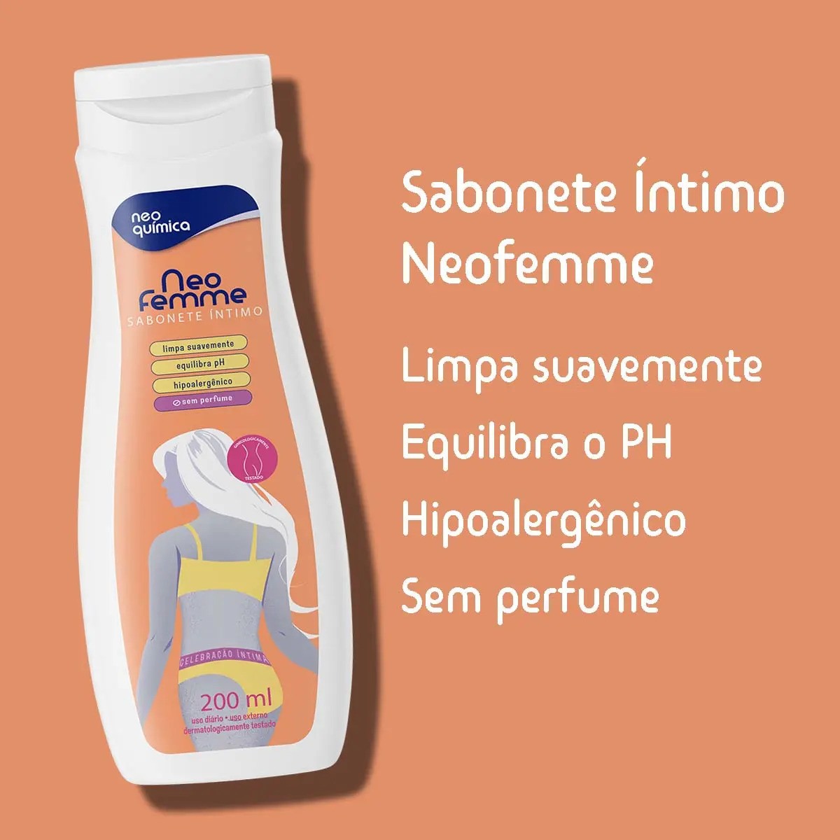 Sabonete Intimo Neo Química Neofemme Neutro 200ml