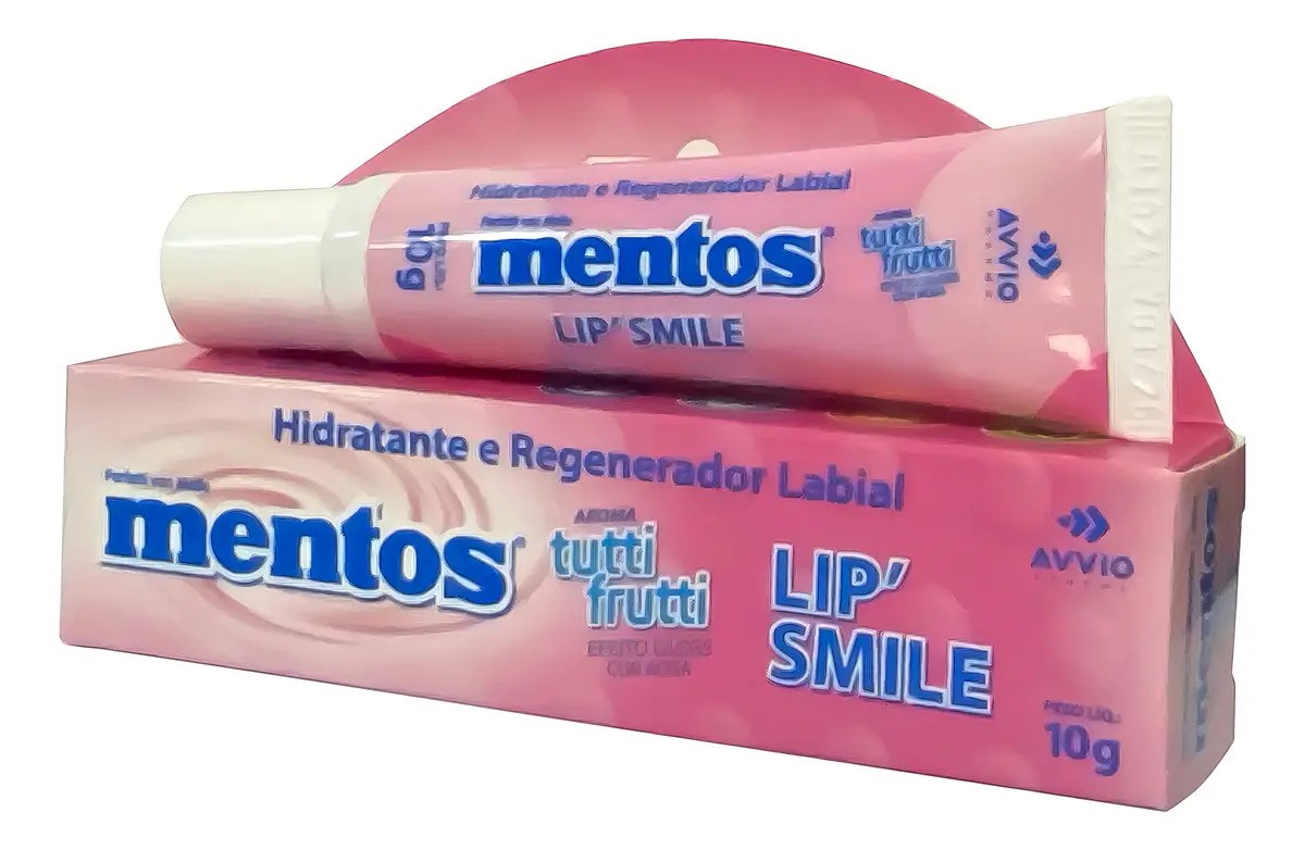 Hidratante Labial Lip Smile Mentos Tutti Frutti 10g