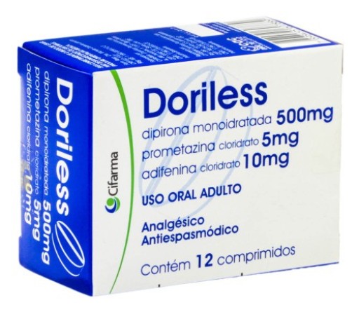 Doroless 500mg + 10mg + 5mg 12 Comprimidos Cifarma